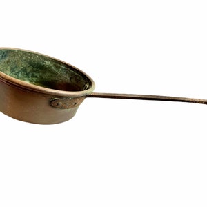 Cacerola colgante de cobre con asa francesa vintage para cocina, década de 1950-60 / EVE of Europe