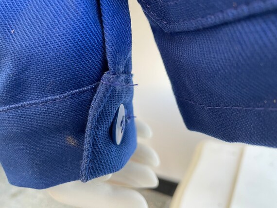 Vintage French Blue Work Cotton Jacket Farmer Jac… - image 8
