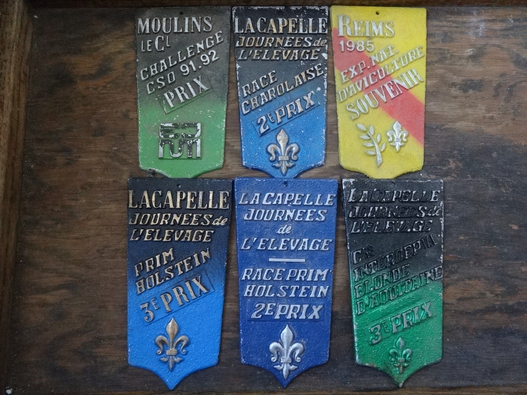 Plaque vintage française de l'agriculture pour le trophée des animaux, signe 1103257 - France