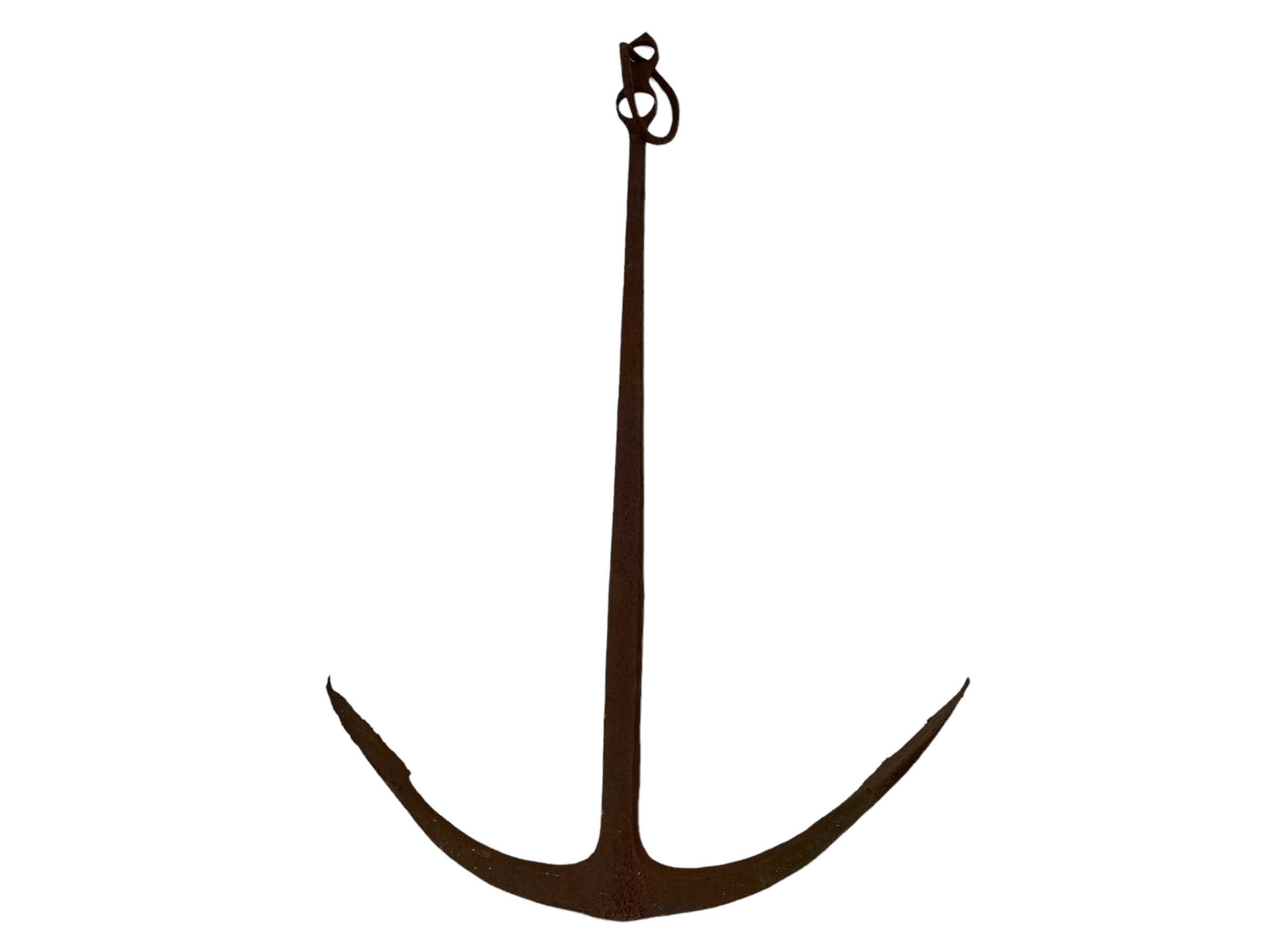1935年 フランス語 NOËL 「クロンボー城沖の漁船」 イヤープレート Antique French Large Old Metal Iron Ship Boat Anchor Mooring Hook