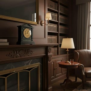 Antique French Wooden Mantlepiece Clock Timepiece For Spares Repairs circa 1900's / EVE