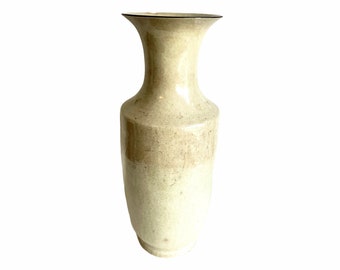 Antique Chinese Large Crackle Vase Heavy Damaged Decorative Vase Pot Decorative Design Broken Ceramic circa 1920-40's / English Shop