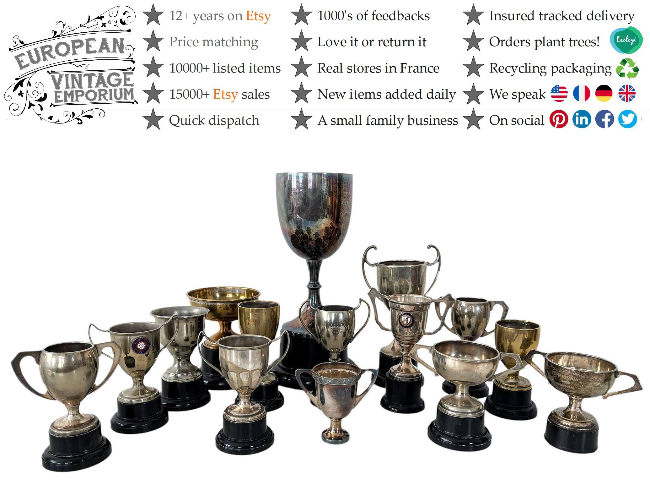 Lote 12 copas deportivas grabadas trofeos personalizados baratos