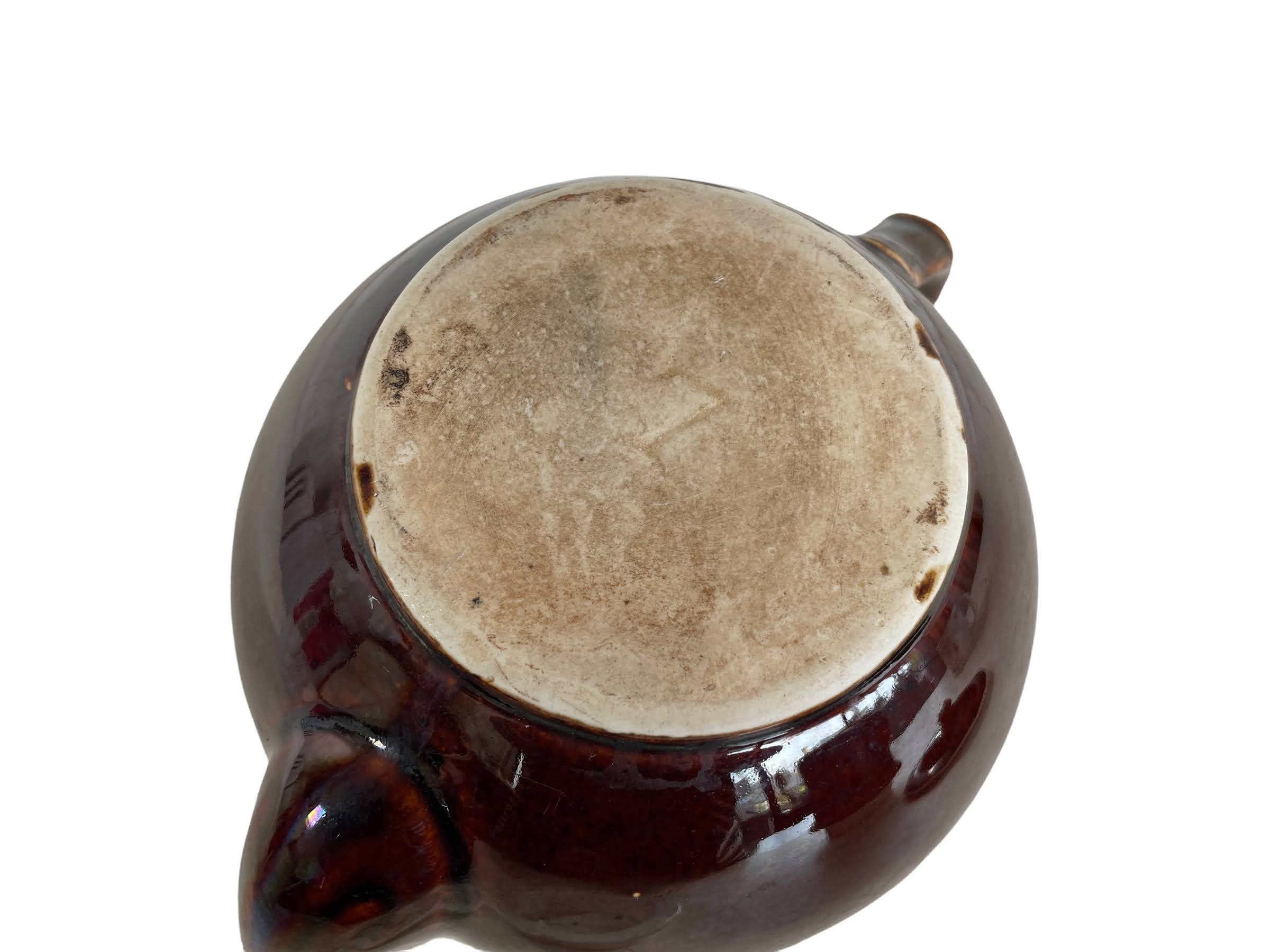 Vintage French Heavy Denby Style Tea Coffee Pot Café Coffee Tea