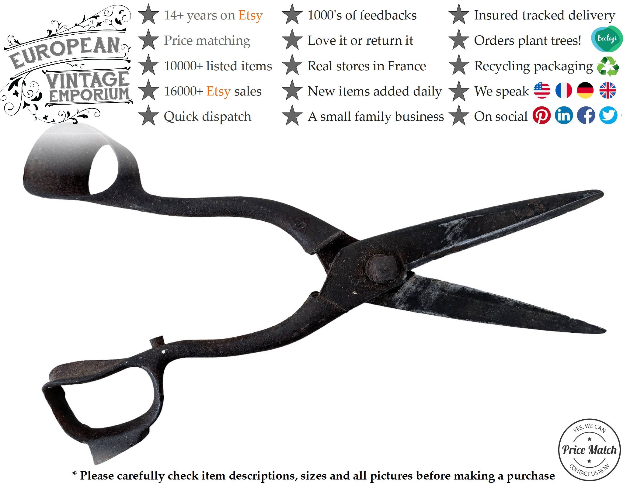 Stainless Steel Heavy Duty Black Color Handle 8'' & 10''dress Making Tailor Scissors  Fabric Cutting Sewing Scissors Cloth Cutting Scissors 