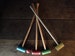 Vintage French boxed small wooden croquet de salon game display prop circa 1950-60's / EVE of Europe 
