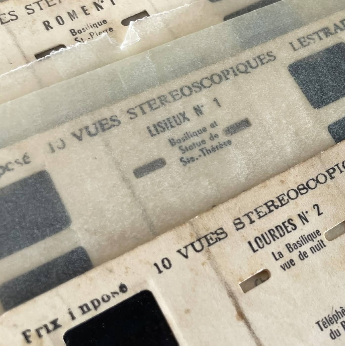 アンティーク　コレクション　LESTRADE SIMPLEX 立体視スコープ Lestrade Simplex Stereoscope Viewer Cream Plastic 1950s