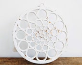 Vintage French White Cast Iron Table Trivets Placemats Place Mats Trivet Stove Sideboard Table Protector c1980-90 39 s EVE of Europe