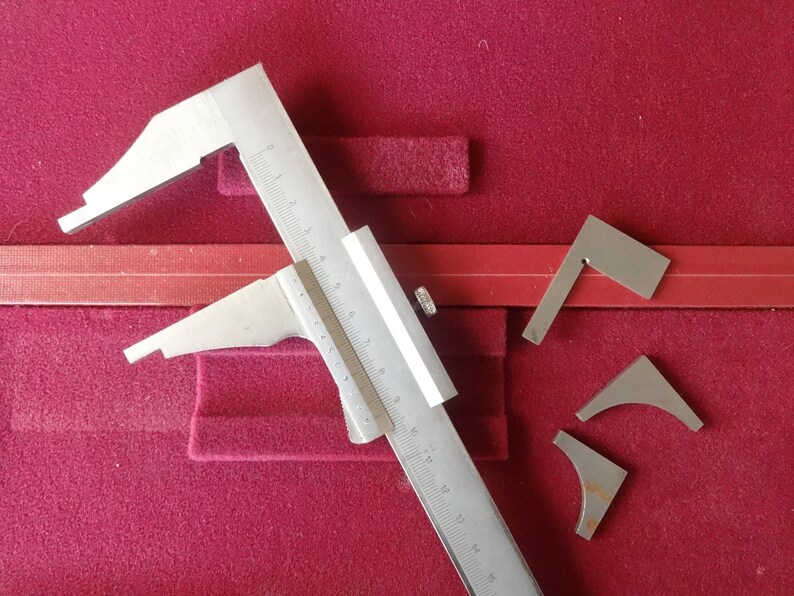 Vintage French Measuring Calipers Size Measure Gauge Machinest Builders ...