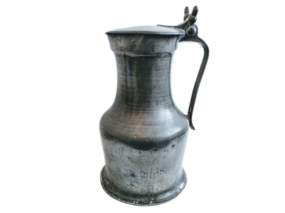 フランスアンティーク ピューター製 ピッチャー ジャグ ポット 花器