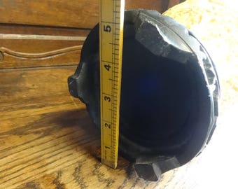 1972年製 彫刻入り角飾り USA製 ヴィンテージ樹脂製フェイク彫刻動物 サイ 象牙 角 オーナメント 大型