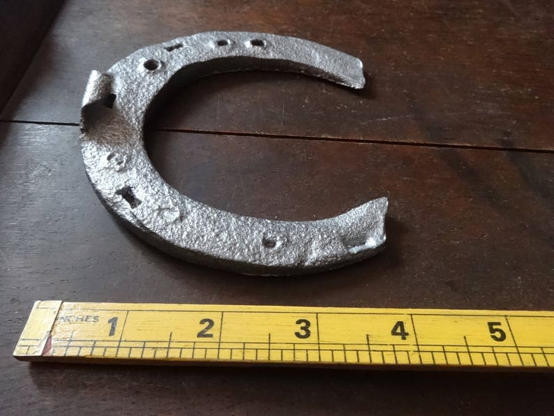 Vintage French Pewter Horse Shoe Cast Old Lucky Charm Doorway circa 1950-60/'s English Shop
