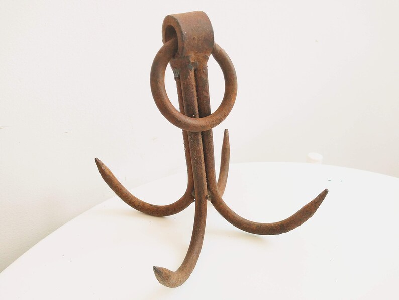 Vintage French Iron Butcher Meat Kitchen Hanging Hook Rustic Rural ...