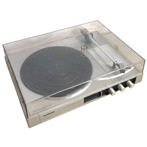 Vintage German Schneider Cased Mains Battery Record Player with inbuilt speaker and connections for external circa 1980&#39;s / EVE