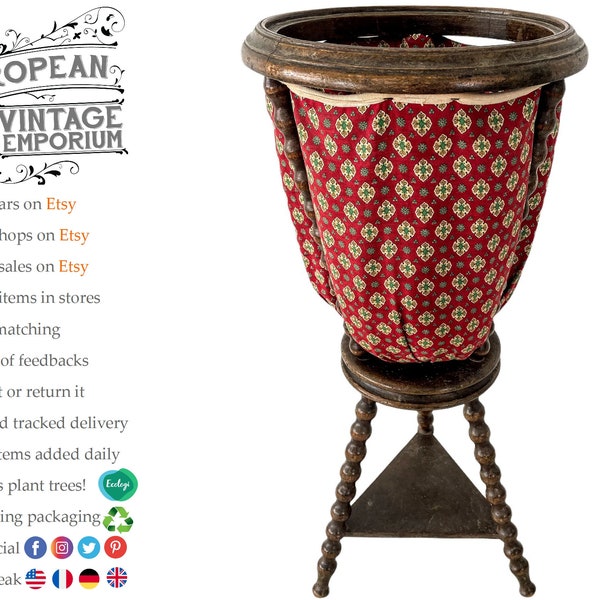 Knitting Basket Etsy