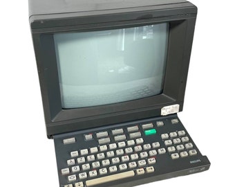 Vintage Français Philips France Télécom Minitel 2 Telic Alcatel Message System Screen Monitor Electronic Téléphone Téléphone vers les années 1990 / EVE