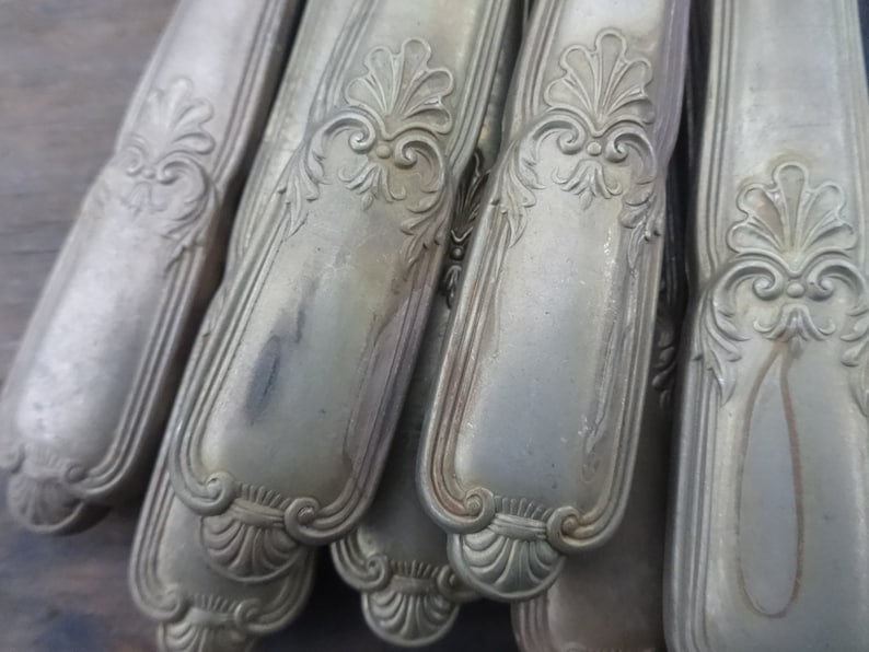 Vintage English Sheffield Made Unfinished Louis XIV Large Handle Cutlery Silverware Flatware PRICED INDIVIDUALLY c1960/'s English Shop
