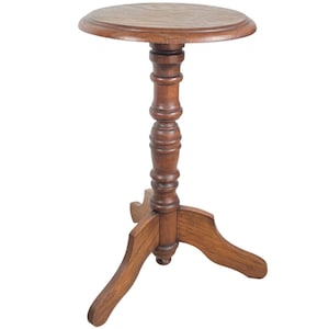 Vintage Table French Plinth Stand Circular Side Table Compact Display Plant Pot c1970-80&#39;s / EVE
