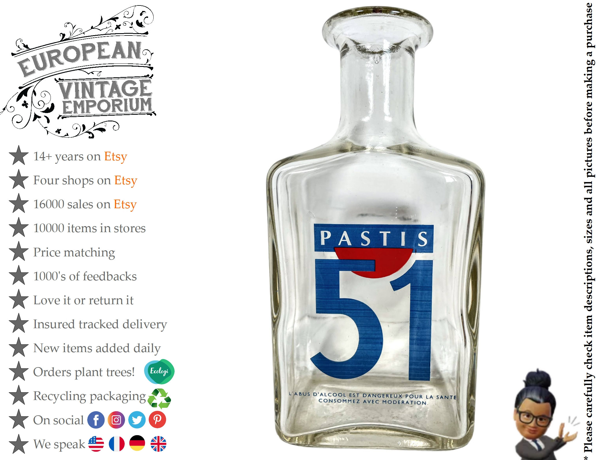 Pastis personnalisé : bouteille originale collector avec texte et photo