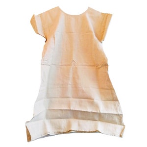 Antique French Linen Hemp Night Shirt Smock Biaude Medium Ladies circa 1900 / EVE of Europe