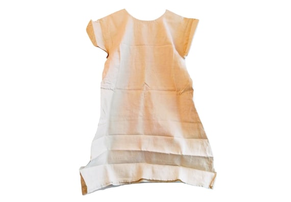 Antique French Linen Hemp Night Shirt Smock Biaude
