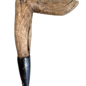 Vintage French Dibber Seed Planting Hole Making Gardener Tool Gift Present Vine Wood circa 1920-40's / EVE
