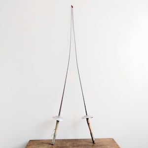 Vintage French Child's Duelling Fencing Rapier Sword Pair With Capped End circa 1950-60's / EVE of Europe