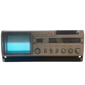 Vintage Japanese TTS 2002 TV Cassette Player Stereo Portable Radio Hi-Fi Battery Mains circa 1980-90&#39;s / EVE