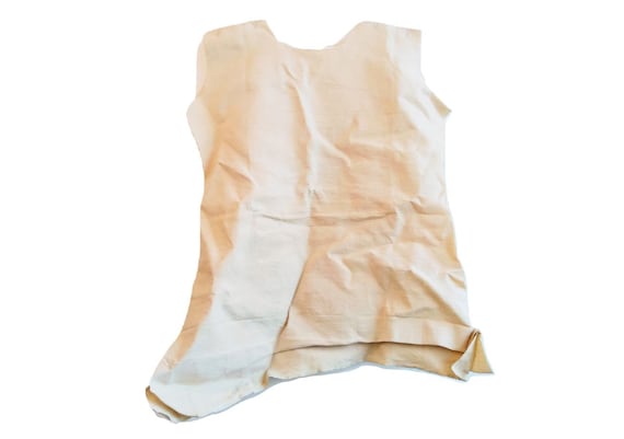 Antique French Unfinished Linen Hemp Night Shirt S