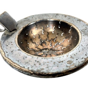Vintage French Metal Cup Tea Leaf Strainer Sieve circa 1920&#39;s / EVE