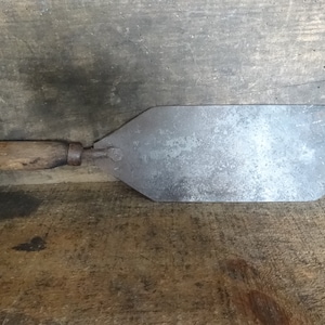 Vintage French galette butcher cleaver knife chopper chopping beef pork lamb dressing cutting down circa 1920-30&#39;s / EVE of Europe