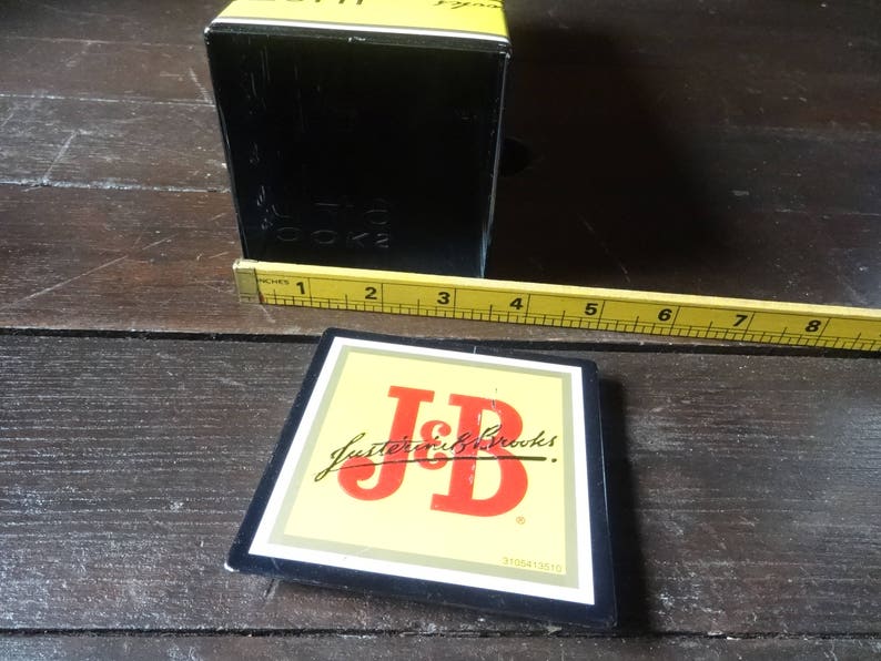 Vintage Scottish Metal J/&B Rare Finest Scotch Whisky Storage Tin Spaghetti Pasta Kitchen circa 1990/'s English Shop