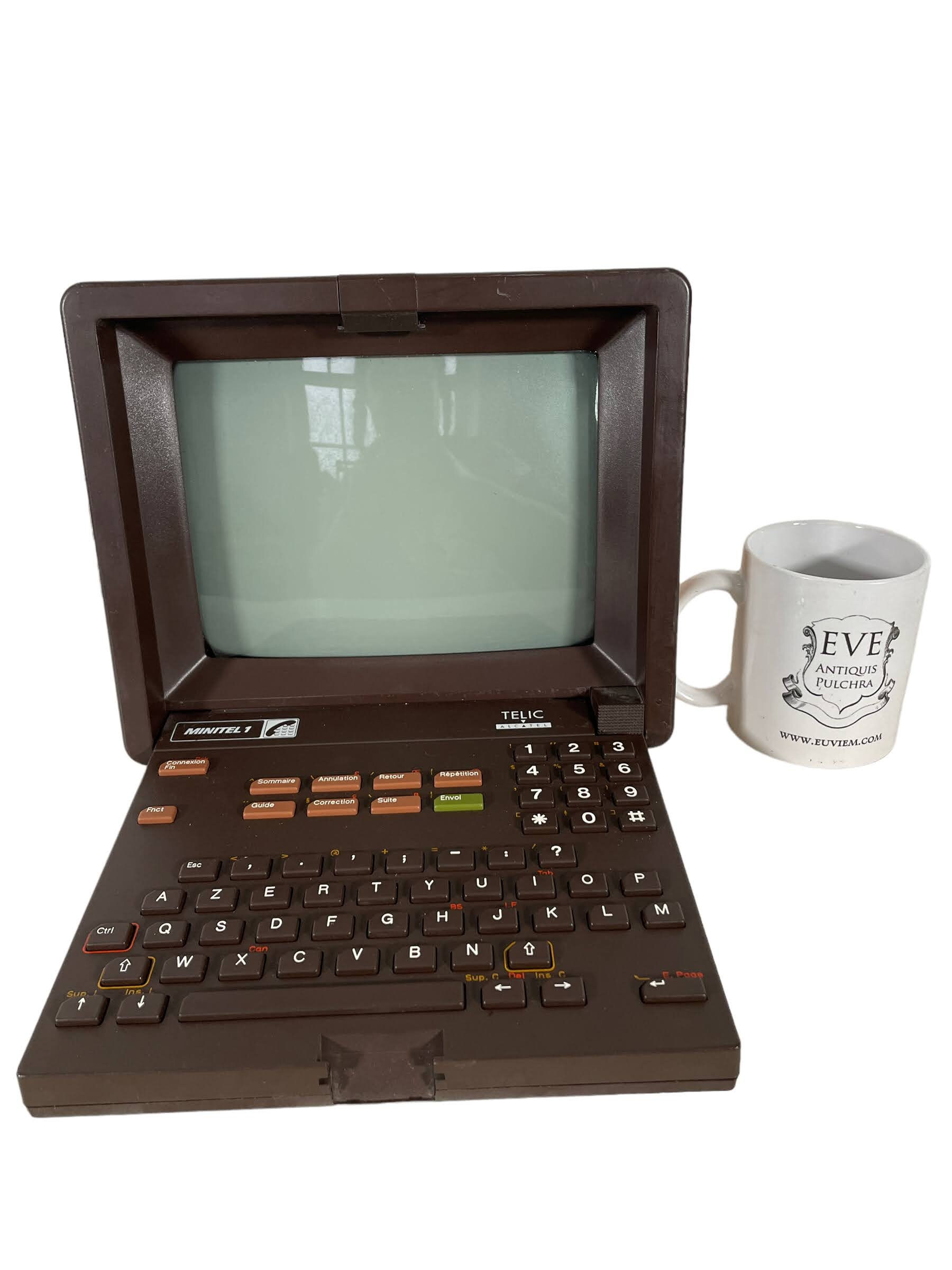 Prix De Vente D Un Minitel Ancien Vintage Français Minitel 1 Telic Alcatel Message System Screen - Etsy Canada