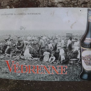 Vintage French Vedrenne Supercassis Shop Sign External Display Roadsign Metal Display circa 1990&#39;s / EVE of Europe