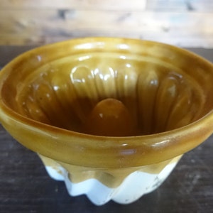 Vintage French Ceramic Cake Pudding Baking Cooking Mould Traditional Commercial Patisserie circa 1960-70&#39;s / EVE of Europe