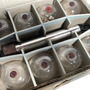 Vintage French Pompa Suction Cup Cupping Therapy Boxed Set Massage Stimulation Circulation circa 1960's / English Shop