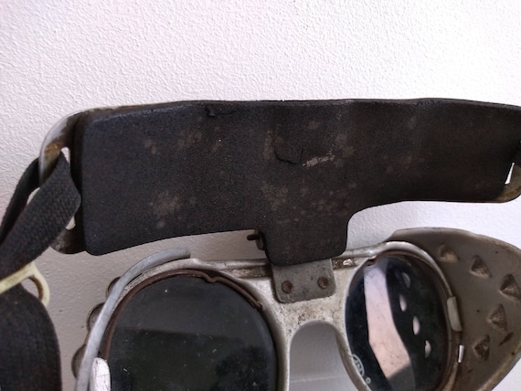 Vintage English NF Welding Steampunk Sunglasses S… - image 6