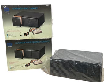 Vintage Indonesian Boxed CD Compact Disc Retro Storage Case New Old Stock circa 1980-90's / EVE