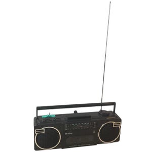 Vintage Austrian Philips Cassette Player Stereo Portable Radio Hi-Fi Battery Mains circa 1990&#39;s / EVE