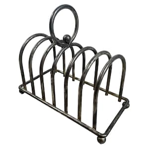 Vintage French Metal Toast Fois Gras Letter Envelope Breakfast Rack Stand Display Desk Gift circa 1960&#39;s / EVE of Europe