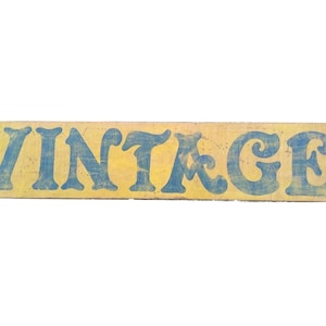 Letrero publicitario vintage inglés grande de madera pintado a mano para tienda, estilo cueva de hombre, comercial, c1990 / EVE of Europe