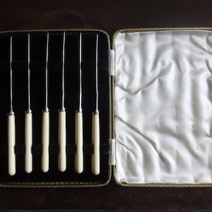 Vintage Scottish Henry Tatton Edinburgh Firth Stainless Butter Knife Spread Box Cutlery Silverware Boxed Set circa 1950-60&#39;s / EVE of Europe