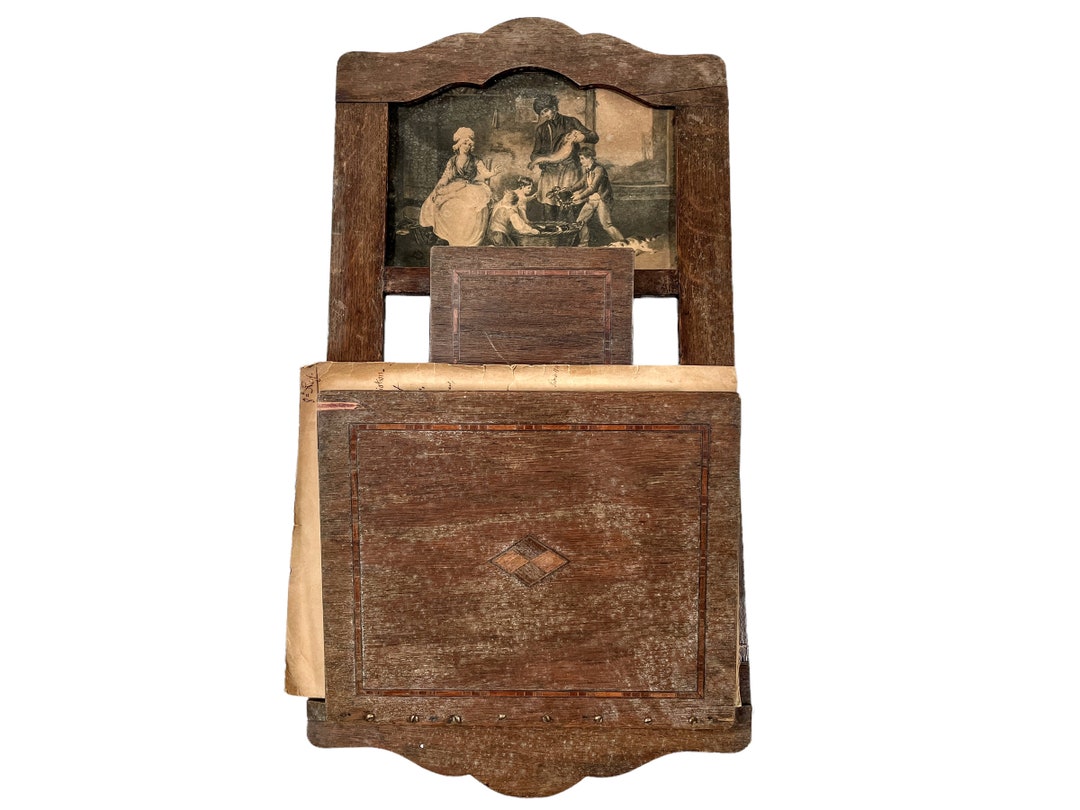 French Letter Rack Antique French Wooden Letter Document Stand Rack Desk Office Decor Wall ...