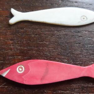 Antique Chinese Bone Fish Gaming Chip Counter Token Hand Produced ...