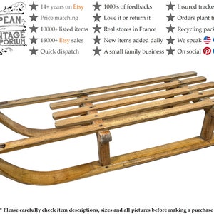 Wooden snow sled - .de