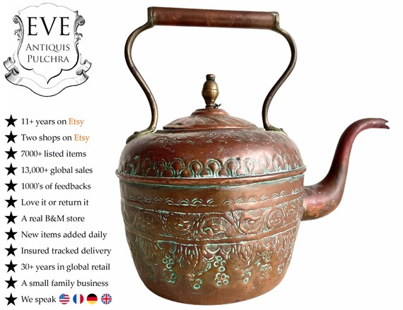 アンティーク ヨーロッパ 古い銅 薬缶 ケトル イギリスアンティーク