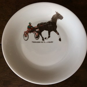 Vintage French horse and trap serving dinner plate platter circa 1970's / EVE of Europe