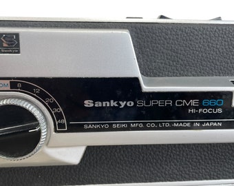 Vintage Japanese Sankyo Super 8 Video Movie Camera CME 660 Film