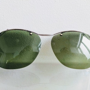 Vintage French clip-on sunglasses glasses spectacles optical aids circa 1980-90's / EVE of Europe