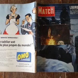 Vintage French Paris Match Magazine No 462 Lourdes Bernadette Special circa 15 Fevrier February 1958 / EVE of Europe